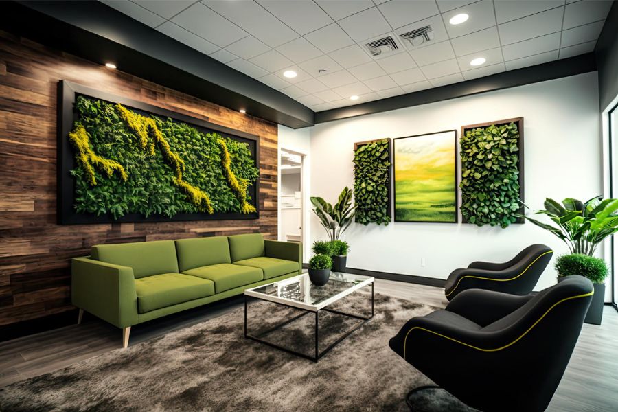 Natural elements in executive office design