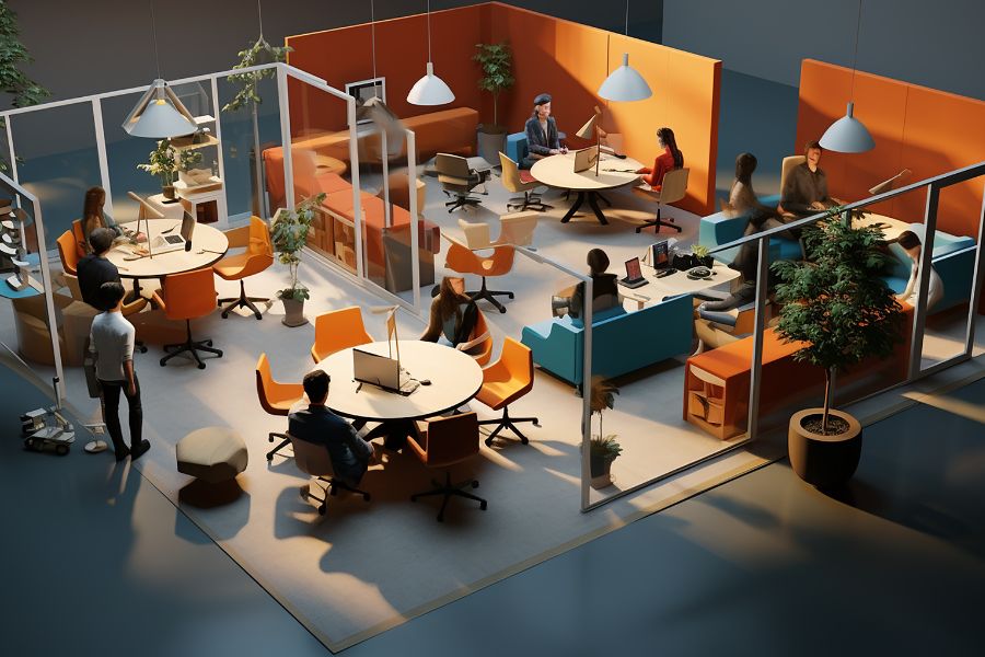 Co-Working Space Design Layout